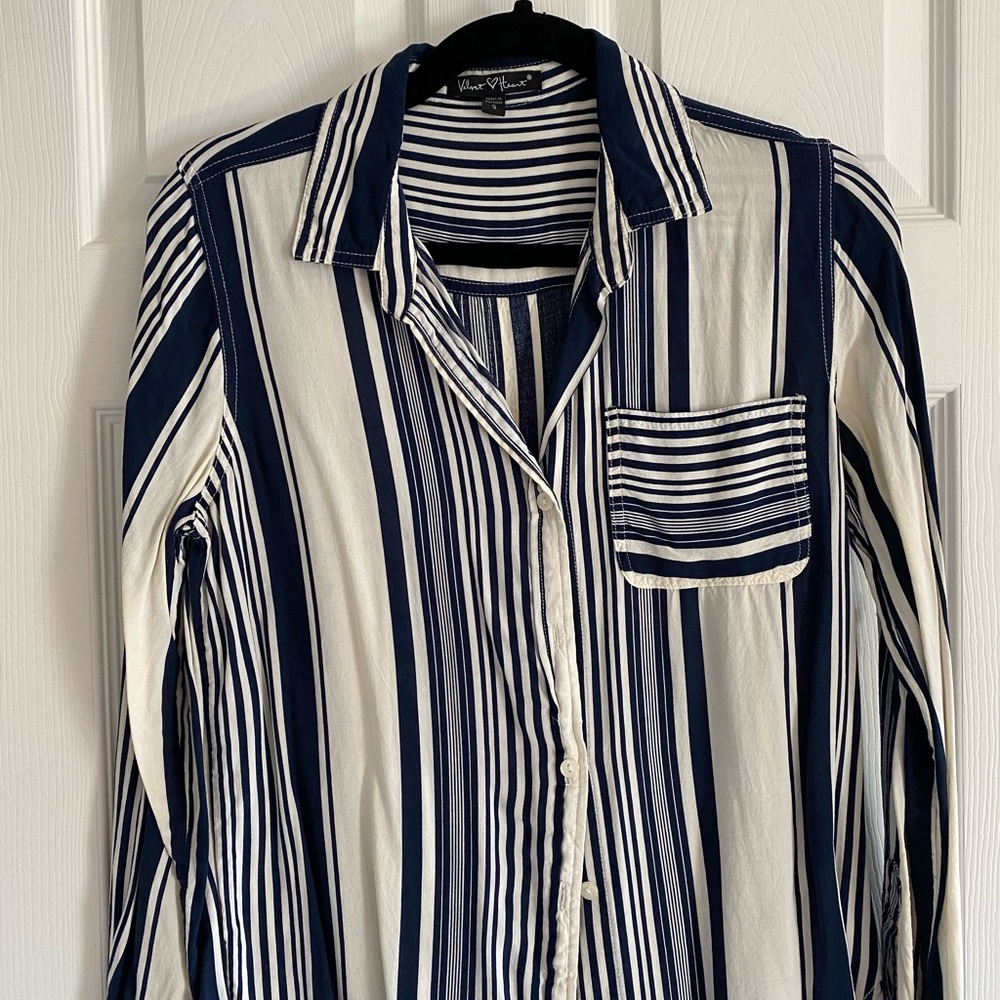 Blouse Navy and White stripes
